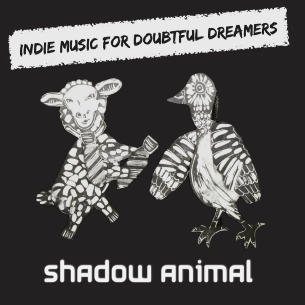 Sticker - Shadow Animal Sheep and Bird