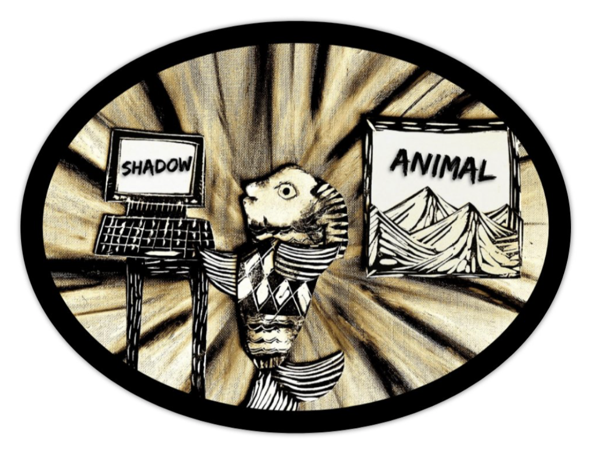 Sticker - Shadow Animal Fish