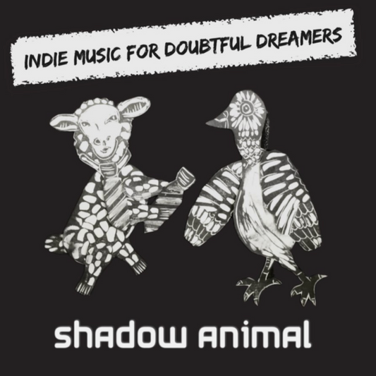 Sticker - Shadow Animal Sheep and Bird