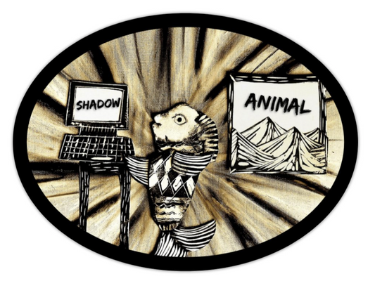 Sticker - Shadow Animal Fish